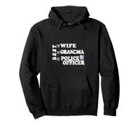 Best Wife Grandma Police Officer Pullover Hoodie