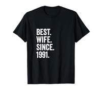 Best Wife Since 1991 | 34th wedding anniversary 34 years T-Shirt