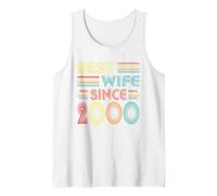 Best Wife Since 2000 Women Vintage 22nd Wedding Anniversary Tank Top