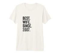 Best Wife Since 2007 | 19th Wedding Anniversary 19 Years Premium T-Shirt