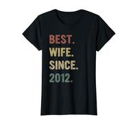 Best Wife Since 2012, 12th Anniversary for Married Couples T-Shirt