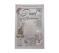 Best Wishes On Your Pearl Anniversary Opacity Card