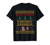BEST WISHES WARMEST REGARDS David Ugly Christmas T-Shirt