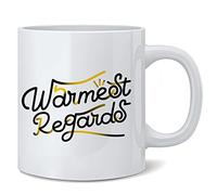 Best Wishes Warmest Regards Schitts Creek Mug Funny David Rose Apothecary Merchandise Official Schitts Creek Merchandise TV Show Kitchen Accessories Ceramic Coffee Mug Tea Cup Fun Novelty Gift 12 oz