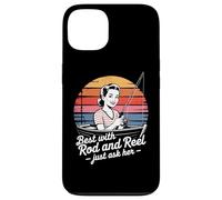 Best With Rod And Reel Just Ask Her Retro Case for iPhone 13