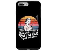 Best With Rod And Reel Just Ask Her Retro Case for iPhone 7 Plus/8 Plus