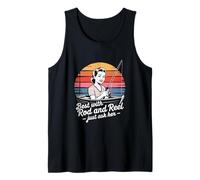 Best with Rod and Reel Just Ask Her Retro Tank Top