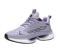 Best Women's Hands-Free Walking Shoes Supportive Slip-On Sneakers with Arch Support for All Day Comfort & Travel(Purple,M 10/W 12)