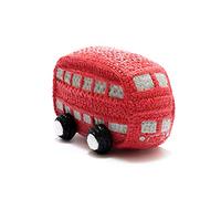 best years original by design My First Natural Rubber Red Double Decker Bus Baby Toy, Suitable from Birth
