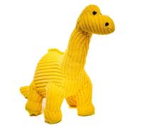 Best Years | Original Small Corduroy Yellow Diplodocus Dinosaur Soft Toy | Baby Safe from Birth | Machine Washable | 21cm x 32cm | Ethically Sourced for Babies and Kids