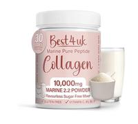 Best4uk x1 Pack Marine Collagen 2.2 Powder 10000mg Sugar Free Flavourless, Pure Peptide Mixer, Vitamin C, B5, B6, B7