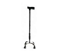 BESTABLE Quad Base Cane, Quad Base Walking Stick Adjustable Walking Cane Collapsible Lightweight for Man and Woman for Seniors, Disabled, Adults for Extra Safety