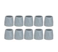 BestAlice 10Pcs Cane Tips, 1.1 Inch Crutch Tips Rubber Replacement Foot Pad, 28mm Cane Tips Heavy Duty, Rubber Crutch Tip Set Gray Cane Walker Tip Replacement Accessory