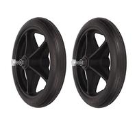 BestAlice 2Pcs Walker Wheels Replacement, 6.7in Rubber Wheels for Walker, Wheelchair Front Wheels Rollator, Waterproof Low Noise Walker Caster Replacement Part for Rollator