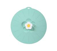 BestAlice Flowers Silicone Lid For Food Storage And Cooking, 20cm Silicone Lids For Bowls And Food Covers, Silicone Fresh Lid For Pots And Pans, Green