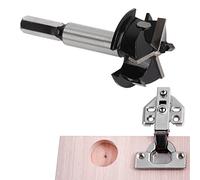 BestAlice Forstner Drill Bit, 35mm Carbide Forstner Bits for Woodworking, 3 Flute Hinge Jig Drill Kitchen Cupboard Hinge Cup Drilling Hole Saw Cutter with Limit for Wood Plastic Plywood