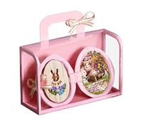 BestAlice Seed Series Assembling Doll House, Walnut Shell DIY Starry House, Dollhouse Miniature Kit, 3D Tiny Dream House Toys Kit for Kids Girls Gift, Pink