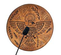 BestAlice Shaman Drum,10 Inch Tree Of Life Decoration Design Hand Drum with Drum Stick, Instrumental Sound Healer Shaman Drum, Gift for Music Lovers