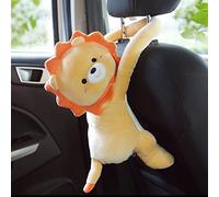 BestAlice Tissue Holder for Car, Cute Car Tissue Box, Creative Animal Cartoon Tissue Box Cover Portable Storage Holder Napkin Box for Home Office Car Bathroom, Lion