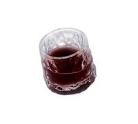 BestAlice Whiskey Glasses Fashioned Whiskey Glasses Old Fashioned Liquor Glasses Stemless Tilted Whiskey Glasses Whiskey Glass Home Beer and Wine Glass Shaker Cup Tumbler Water Cup(C)