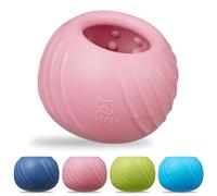 Bestalk Long-Lasting Dog Lick Toy, Wobbly Dog Enrichment Lick Bowl to Keep Dogs Busy, Interactive Stuffable Dog Treat Feeder for Boredom, Silicone Treat Dispensing Chew Toy(Pink,S)
