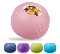 Bestalk Long-Lasting Dog Lick Toy, Wobbly Dog Enrichment Lick Bowl to Keep Dogs Busy, Interactive Stuffable Dog Treat Feeder for Boredom, Silicone Treat Dispensing Chew Toy(Pink,M)