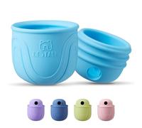 Bestalk Treat Dispenser Dog Toy, Topple Long-Lasting Interactive Puzzle Chew Toys for Dogs, Stuffable Dog Enrichment Frozen Lick Treat Toy for Boredom, BPA Free Silicone Fetch Catch Chew Toy