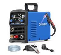 bestarc Plasma Cutter, [Pilot Arc][Large LED Display] 55A bestarc Plasma Cutter Machine 110/220V Dual Voltage, 5/8 Inch Clean Cut 3/4 Inch Max Cut, Post Flow Mesh Cut, 2T/4T for Beginners DIY