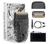 Bestauty Foil Shaver, Upgraded Triple-Blade Electric Razor, 2 Adjustable Speeds Cordless Rechargeable Waterproof Foil Shaver for Men, Electric Shaver with Replacement Head, Gifts for Men