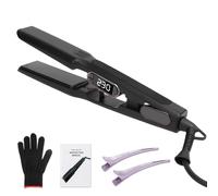 Bestauty Wide Plate Hair Straighteners, 40mm Floating Ceramic Coated Plates for Smooth Gliding, Hair Straighteners with 15 Settings 80℃-230℃, PTC Rapid Heating, Dual Voltage, Gifts for Women