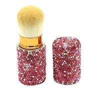 Bestbling Bling Rhinestone Retractable Makeup Brush - Portable and Versatile Cosmetic Tool for Blush, Powder, and Contour - Soft Synthetic Bristles, Easy to Carry, Perfect for Travel and Everyday Use