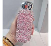 Bestbling Bling Rhinestone Water Bottle for Women, Stainless Steel Insulated Tumbler with Sparkly Rhinestones, 260ml Capacity for Hot and Cold Drinks (Pink)