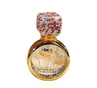 Bestbling Luxury Crystal Bling Portable 25ml Perfume Spray Bottle - Rhinestone Refillable Empty Perfume Bottle with Bling Cap & UV Electroplated Finish (Pink)