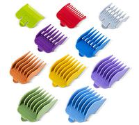 BESTBOMG 10 Color Professional Hair Clipper Guide Combs, Replacement Guards Set, Attachment Guide Combs, Great Fits for Many Clippers/Trimmers