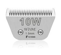 BESTBOMG 10 W Wide Removable Blades for Pet Grooming, Compatible with Andis Clippers, Oster A5, Wahl KM10/Moser 45/Masterclip A5, Cutting Length 1/16 Inch (1.5 mm)