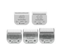 BESTBOMG Dog Grooming Replacement Blade Compatible with Andis/Wahl/Oster Dog Clippers (10+40+7FC+5FC+4FC)