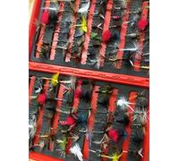 BestCity Dry Fly Selection More than 50 Flies for trout Free Hard Case Fly box (Dry Flies)