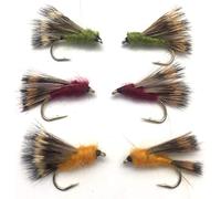 BestCity Fly Fishing Sedge Hog Size 10 Pack of 6 UK Packed #177