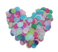 BESTCYC 100g/3.5oz 20mm Round Multicolor Tissue Paper Confetti Table Scattering Confetti for Party Birthday Wedding Decoration or Balloon Filled