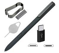 Bestdealing Stylus Touch S Pen Replacement for Samsung Galaxy Tab S3 9.7inch T820 T825 T827 SM-T820 SM-T825 SM-T825Y with Tips Nibs Tweezer Micro USB to Type C Adapter and Needle Repair Part (Black)