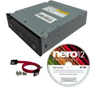 BestDuplicator Lite-On 24X Sata Internal Dvd+/-Rw Drive Optical Ihas124-14 + Nero 12 Essentials Burning Software Cable Kit