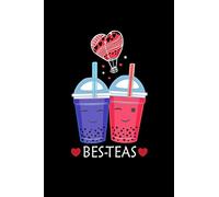 Besteas: Funny Boba Lovers Gift Kawaii Bubble Tea Notebook,Line Journal,Diary,for Bubble Tea Lovers,Best Gift For Students, Teachers And Tea Lovers.110 Story Paper Pages. 6 in x 9 in Cover.