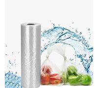 BESTEASY Plastic Produce Bag, 12" X 16" Clear Plastic Produce Bags on a Roll, Durable Plastic Bags for Bread Fruits Vegetable 350 Bags/Roll (1 Roll)