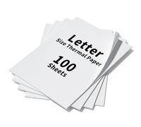 BESTEASY Thermal Printer Paper 8.5 x 11 Inches, US Letter Advanced Thermal Paper, Letter Thermal Printer for Documents Contracts, Size 8.5" x 11", 100 Sheets