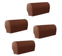 Bestenrose Armrest Cover Waterproof PU Leather Chair Arm Covers Stretch Armchair Couch Arm Rest Cover Sofa Couch Armrest Protector Set Of 4 Orange