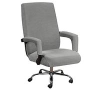 Bestenrose Office Chair Cover Stretch Computer Office High Back Chair Cover with Arm Covers Jacquqard Polyester Washable Slipcovers for Universal Rotating Chair Protectors