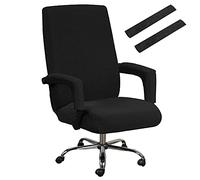 Bestenrose Office Chair Cover Stretch Computer Office High Back Chair Cover with Arm Covers Jacquqard Polyester Washable Slipcovers for Universal Rotating Chair Protectors