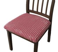 Bestenrose Soft Plush Dining Chair Cover Dining Chair Covers for Seat Chair Slipcovers Stretch Stuffed Seat Covers for Dining Room kitchen Chairs Removable Chair Seat Cushion Cover