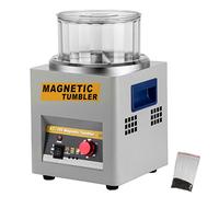 BestEquip Magnetic Tumbler, Jewelry Polisher 2000 RPM Finisher, 7.3 inch Magnetic Polisher 3.3 LBS Capacity, 1-60 min Time Control for Jewelry (KT185)