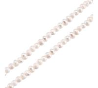 Bestewelry 1 Strand Pearls Beads Potato Shape White Pearls Natural Cultured Freshwater Pearl Beads for Mother’s Day Bracelet Necklace Earring Ring Jewelry Making